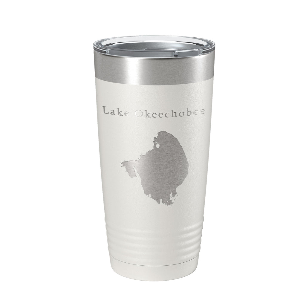 Lake Okeechobee Map Tumbler Travel Mug Insulated Laser Engraved Coffee Cup Florida 20 oz