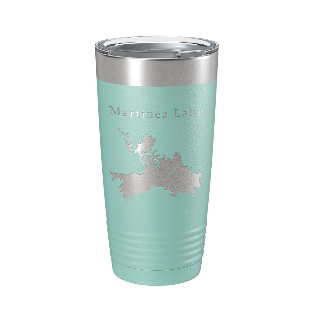 Martinez Lake Map Tumbler Travel Mug Insulated Laser Engraved Coffee Cup Arizona 20 oz