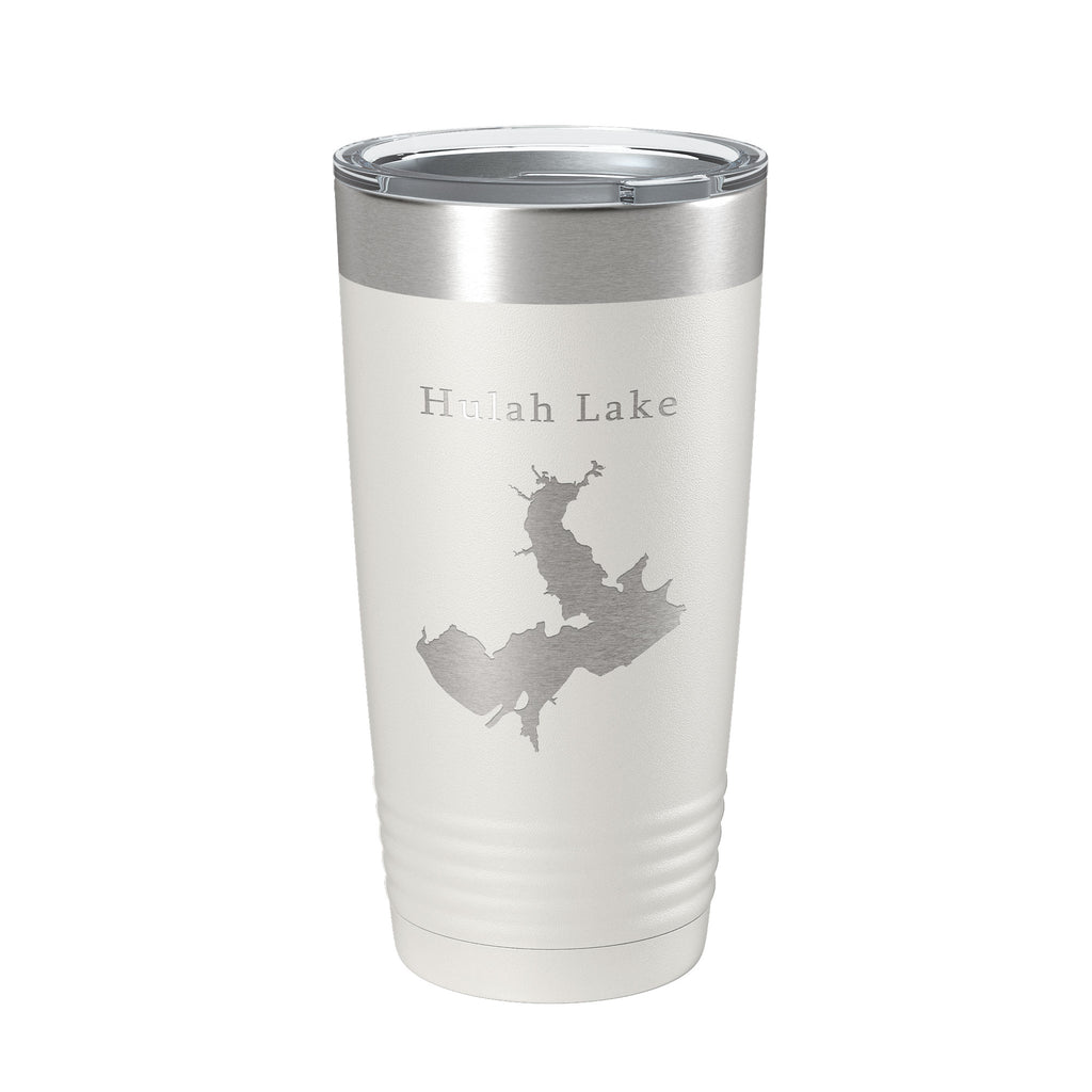 Hulah Lake Map Tumbler Travel Mug Insulated Laser Engraved Coffee Cup Oklahoma 20 oz