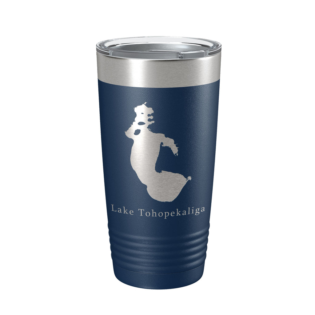 Lake Tohopekaliga Map Tumbler Travel Mug Insulated Laser Engraved Coffee Cup Florida 20 oz