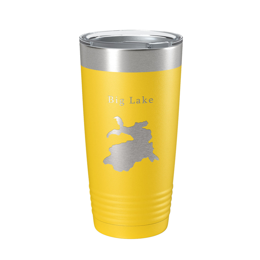 Big Lake Map Tumbler Travel Mug Insulated Laser Engraved Coffee Cup Arizona 20 oz