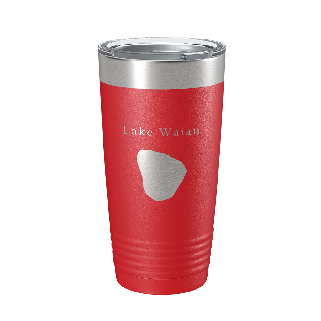 Lake Waiau Map Tumbler Travel Mug Insulated Laser Engraved Coffee Cup Hawaii 20 oz