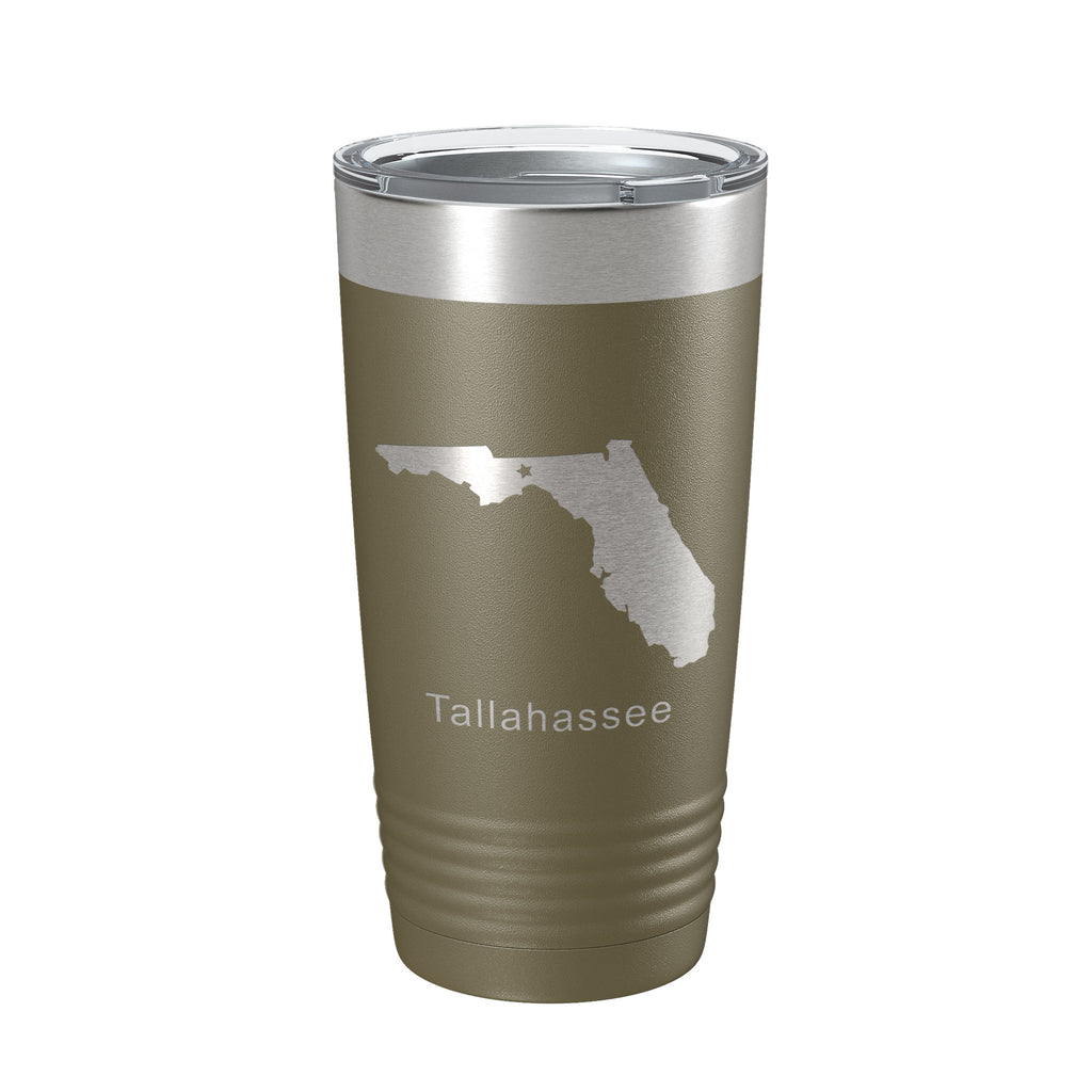 Tallahassee Home Star Tumbler Travel Mug Insulated Laser Engraved Coffee Cup Florida 20 oz