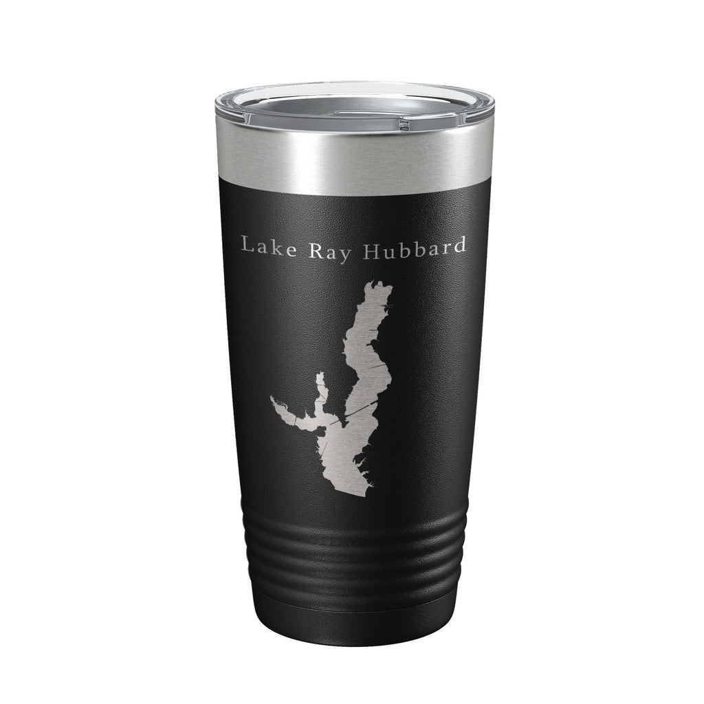 Lake Ray Hubbard Map Tumbler Travel Mug Insulated Laser Engraved Coffee Cup Texas 20 oz