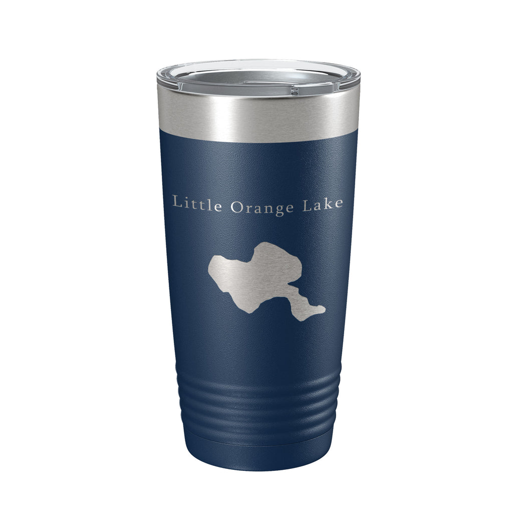 Little Orange Lake Map Tumbler Travel Mug Insulated Laser Engraved Coffee Cup Florida 20 oz