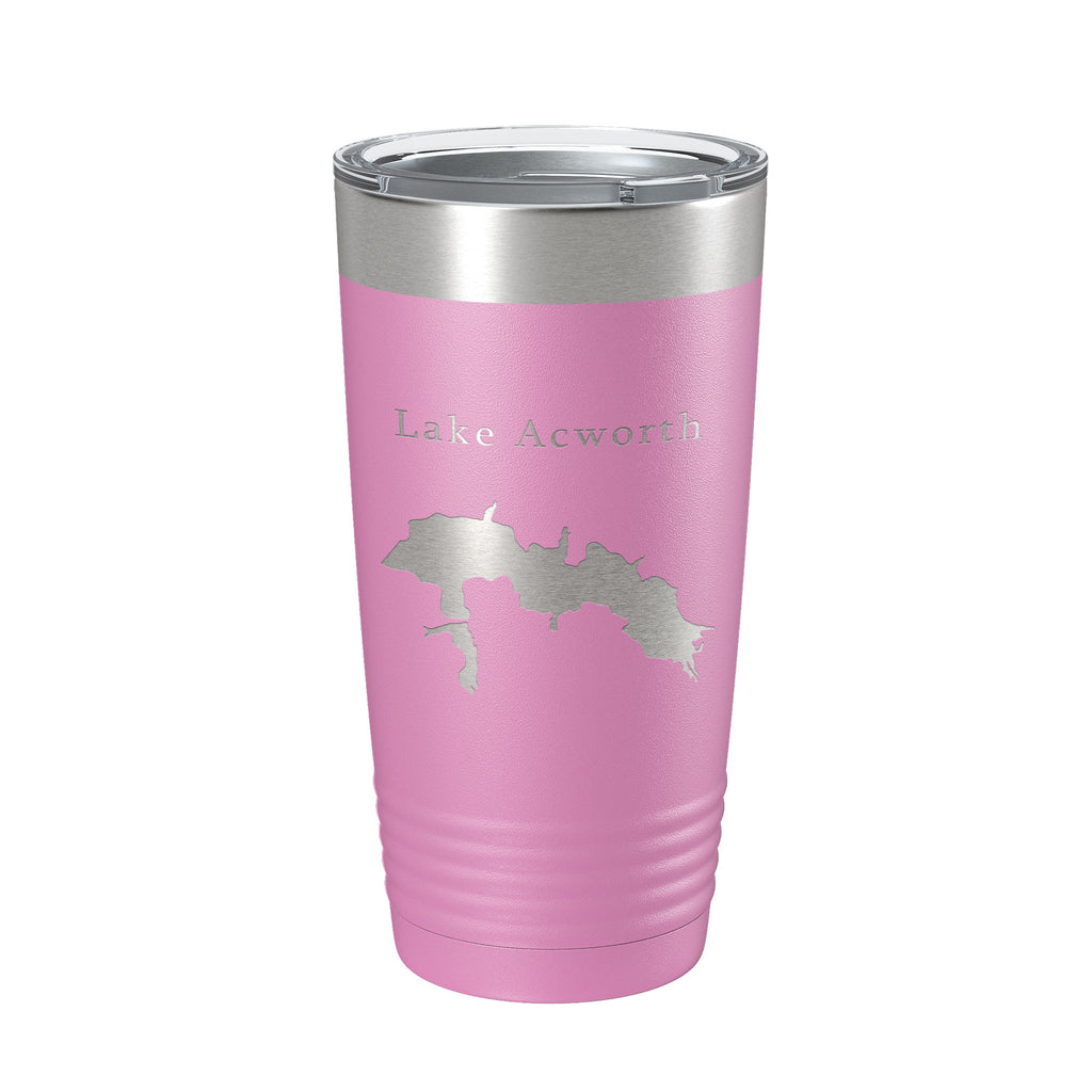 Lake Acworth Map Tumbler Travel Mug Insulated Laser Engraved Coffee Cup Georgia 20 oz