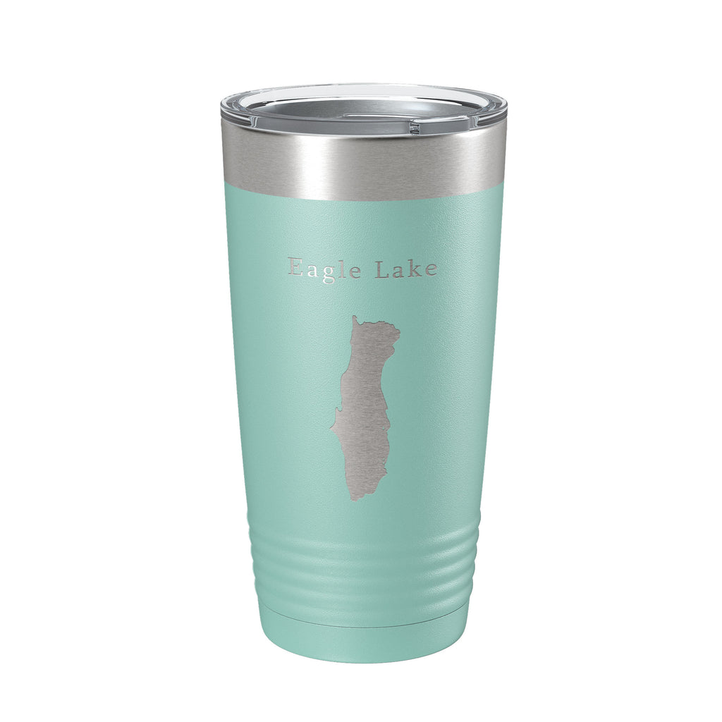 Eagle Lake Map Tumbler Travel Mug Insulated Laser Engraved Coffee Cup Acadia Maine 20 oz