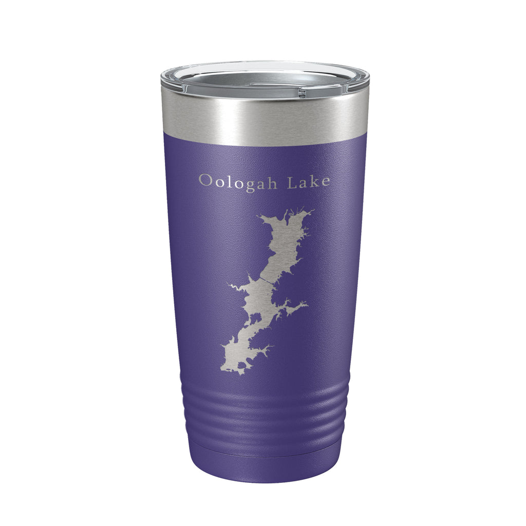 Oologah Lake Map Tumbler Travel Mug Insulated Laser Engraved Coffee Cup Oklahoma 20 oz