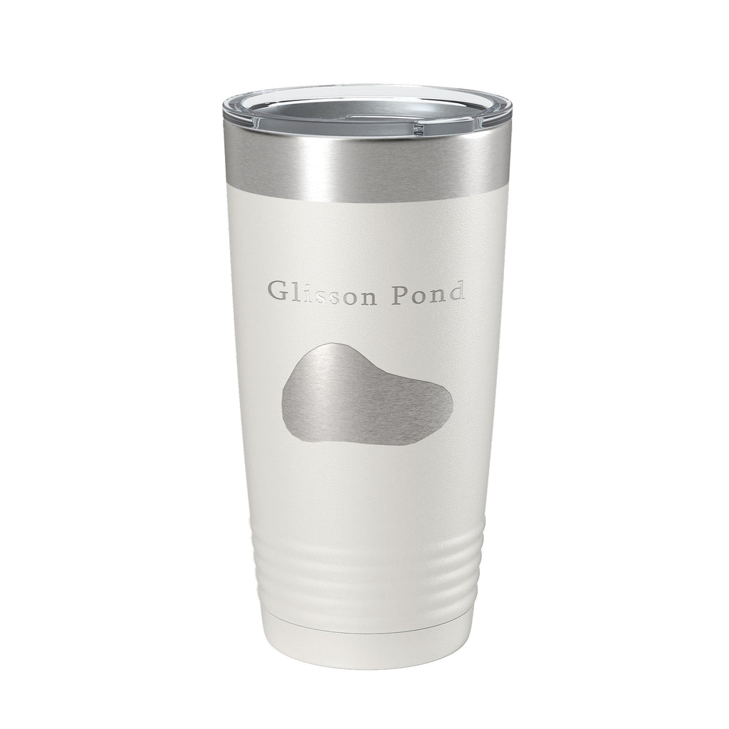 Glisson Pond Tumbler Lake Map Travel Mug Insulated Laser Engraved Coffee Cup Florida 20 oz