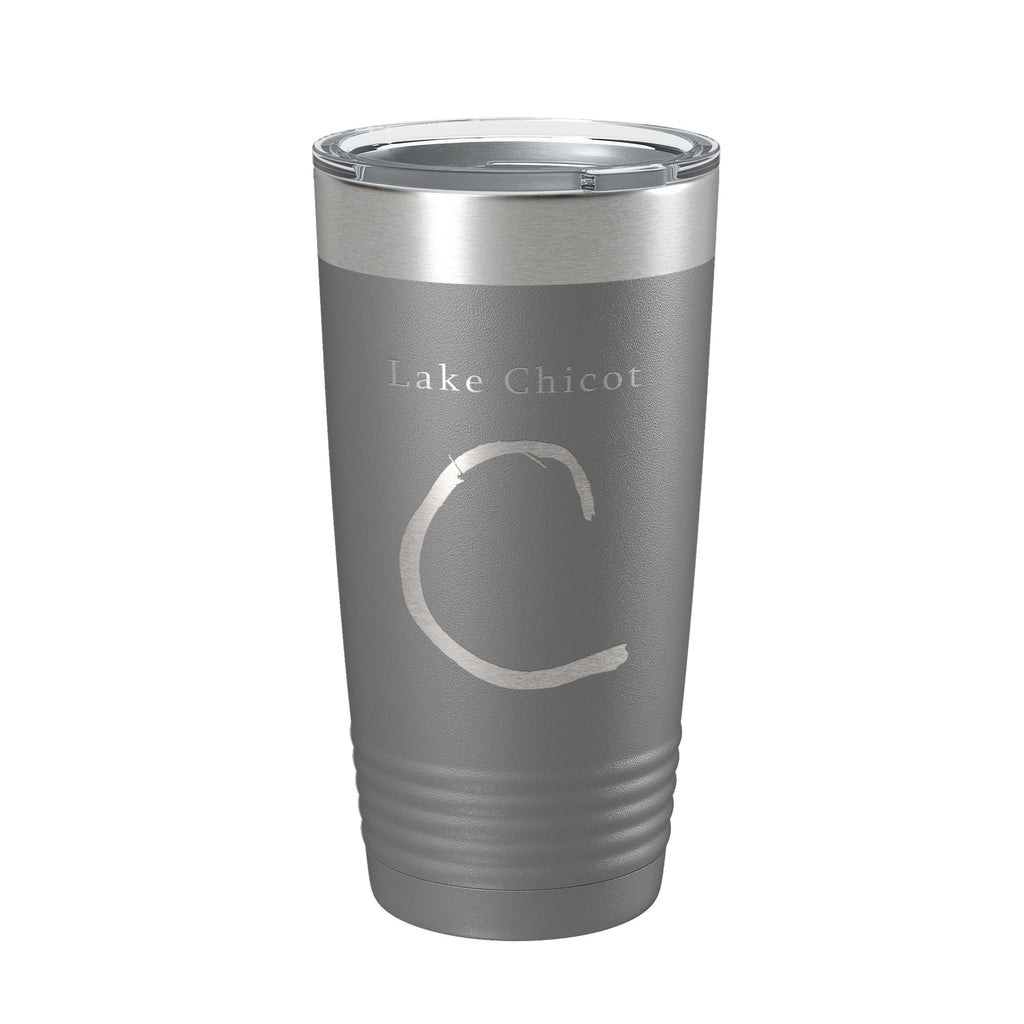 Lake Chicot Map Tumbler Travel Mug Insulated Laser Engraved Coffee Cup Arkansas 20 oz