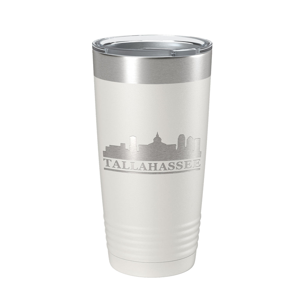 Tallahassee Skyline Tumbler Travel Mug Insulated Laser Engraved Coffee Cup Florida 20 oz