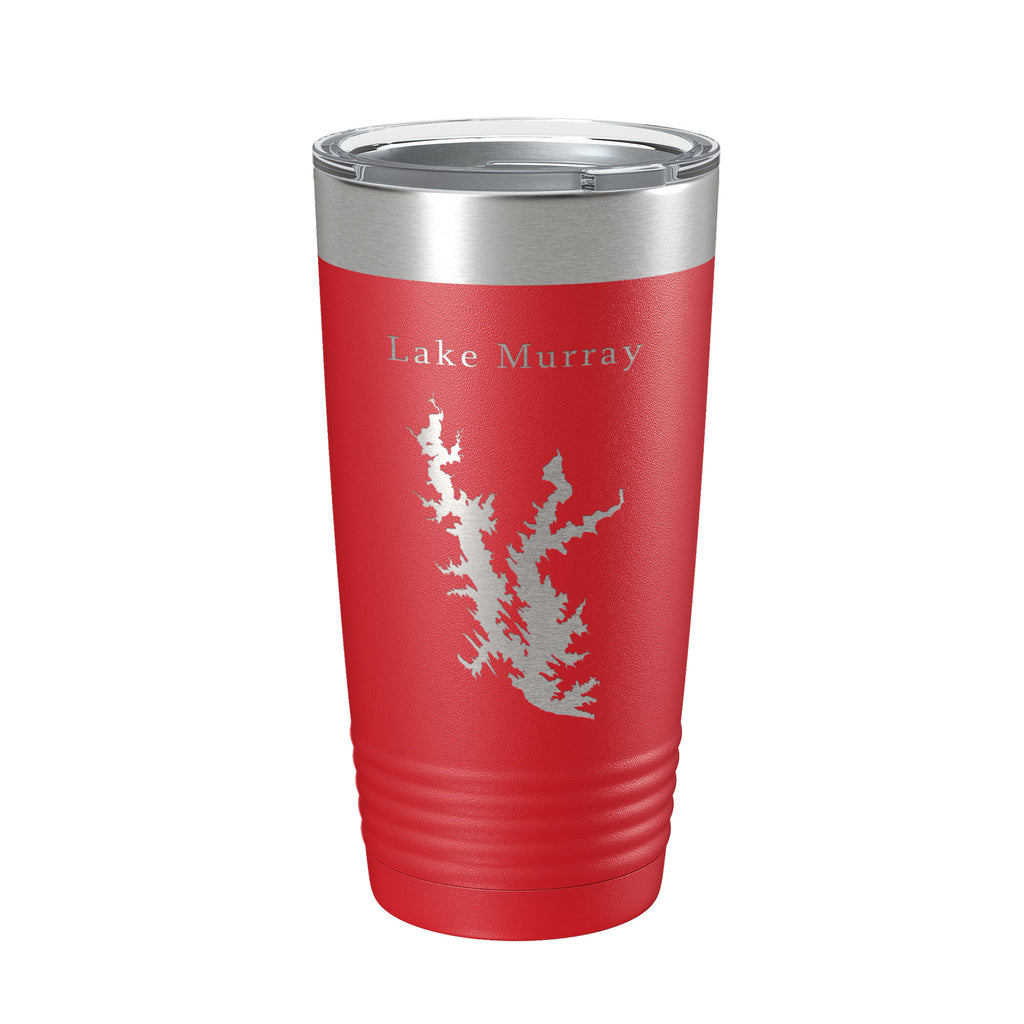 Lake Murray Map Tumbler Travel Mug Insulated Laser Engraved Coffee Cup Oklahoma 20 oz