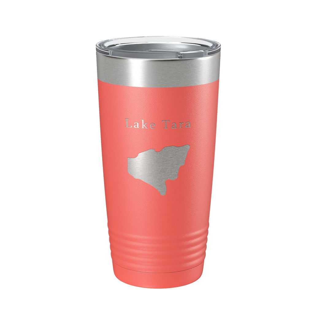 Lake Tara Map Tumbler Travel Mug Insulated Laser Engraved Coffee Cup Georgia 20 oz