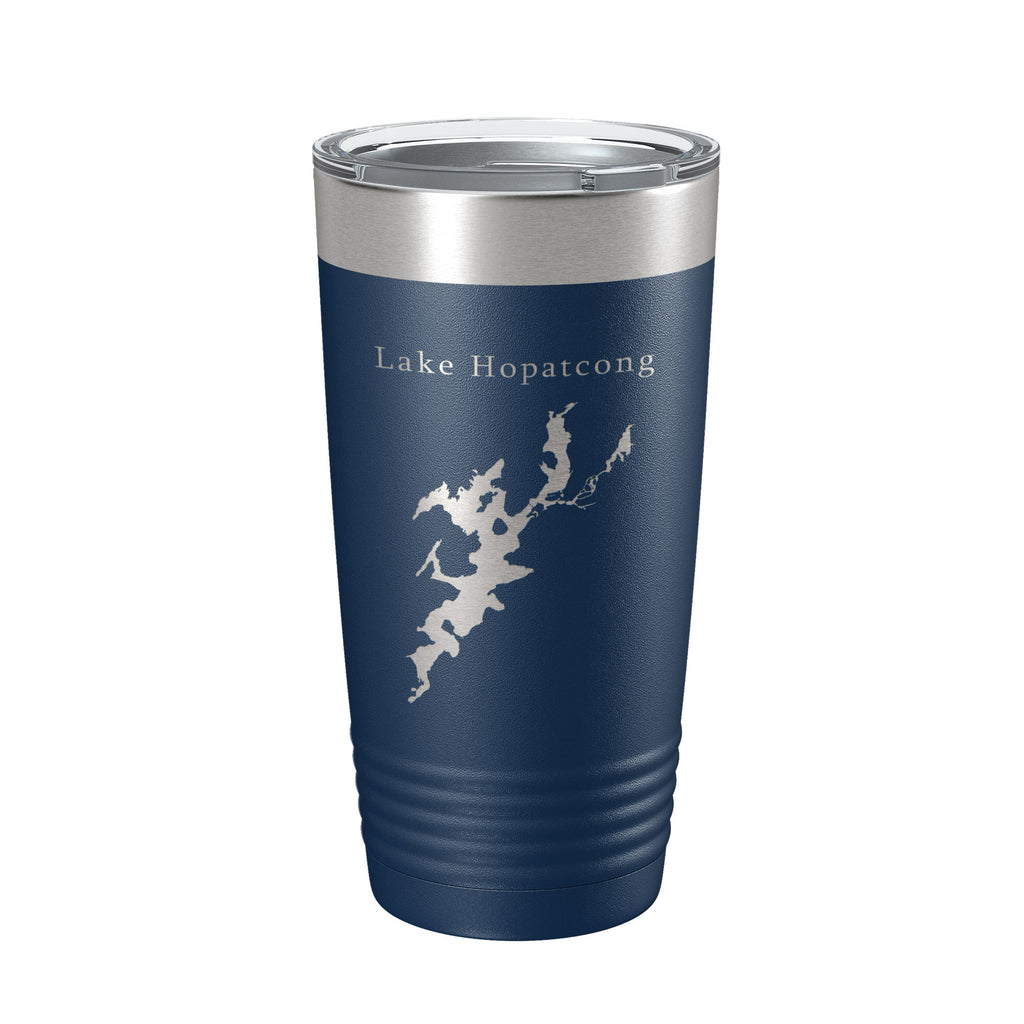 Lake Hopatcong Map Tumbler Travel Mug Insulated Laser Engraved Coffee Cup New Jersey 20 oz