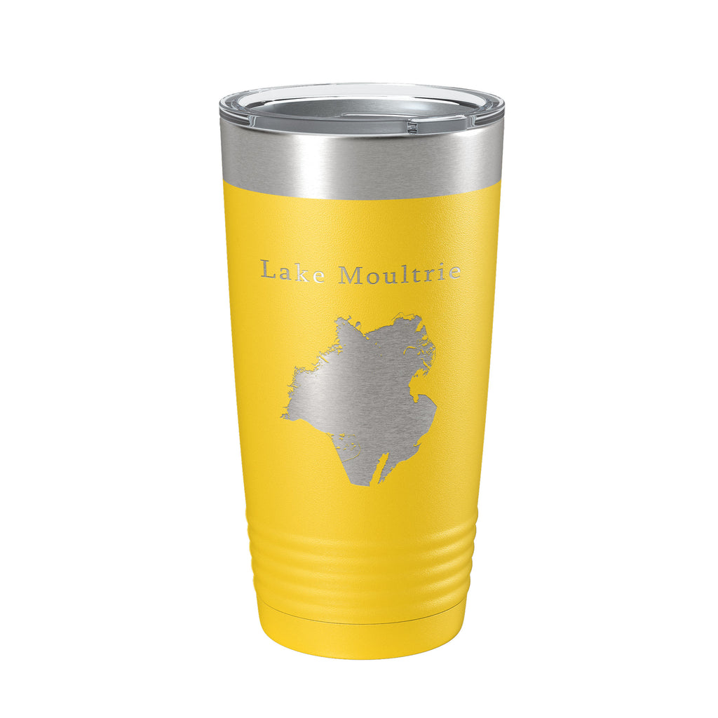 Lake Moultrie Map Tumbler Travel Mug Insulated Laser Engraved Coffee Cup South Carolina 20 oz