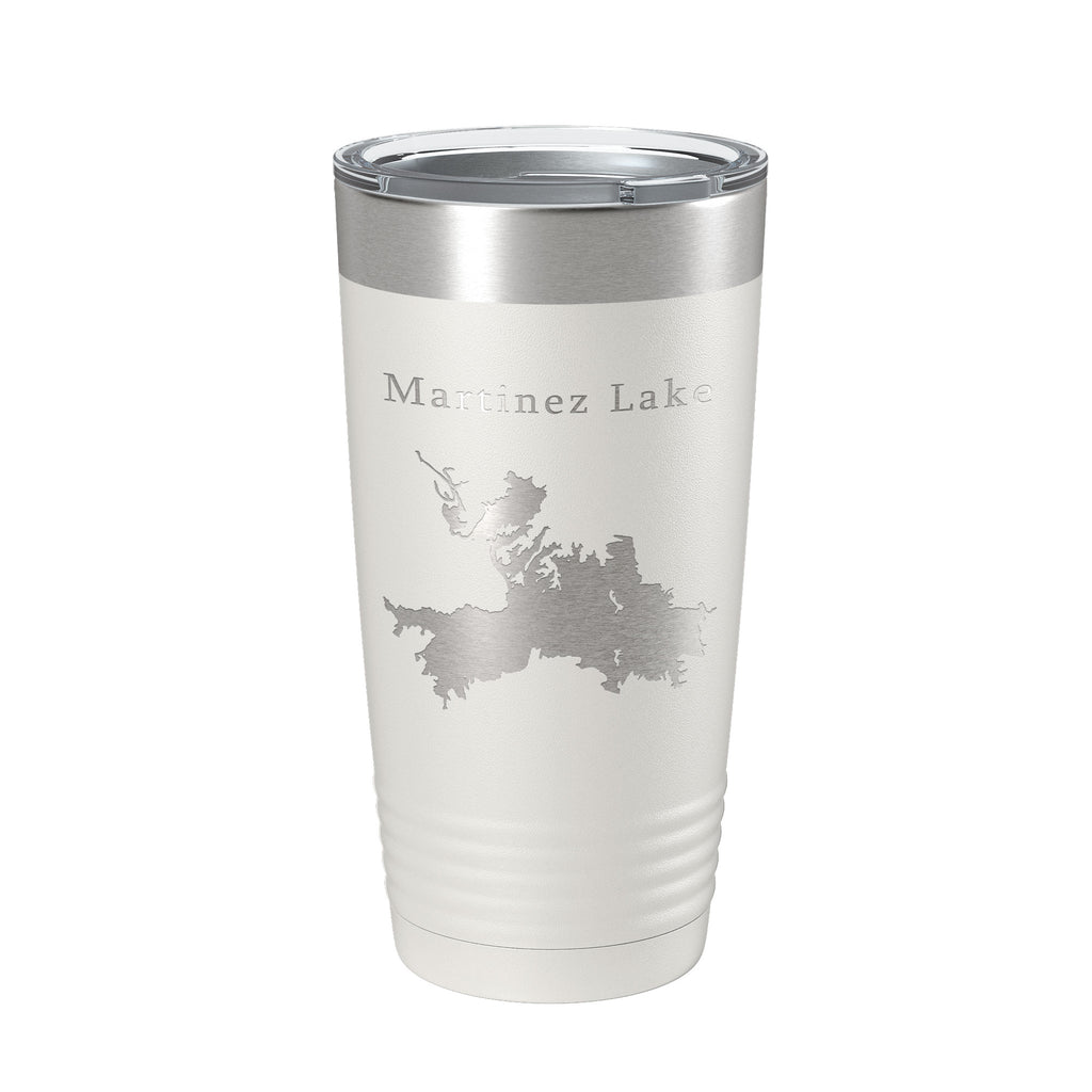 Martinez Lake Map Tumbler Travel Mug Insulated Laser Engraved Coffee Cup Arizona 20 oz