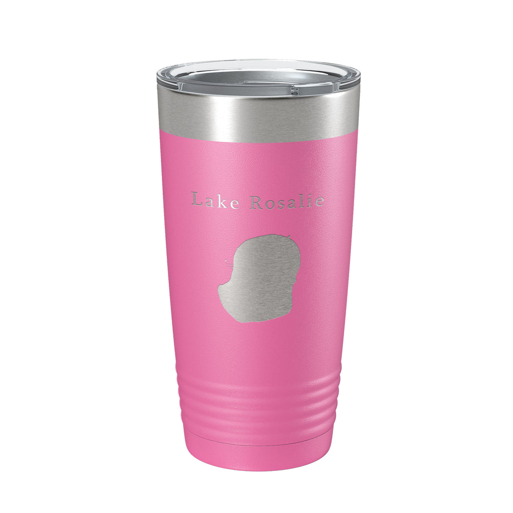 Lake Rosalie Map Tumbler Travel Mug Insulated Laser Engraved Coffee Cup Florida 20 oz