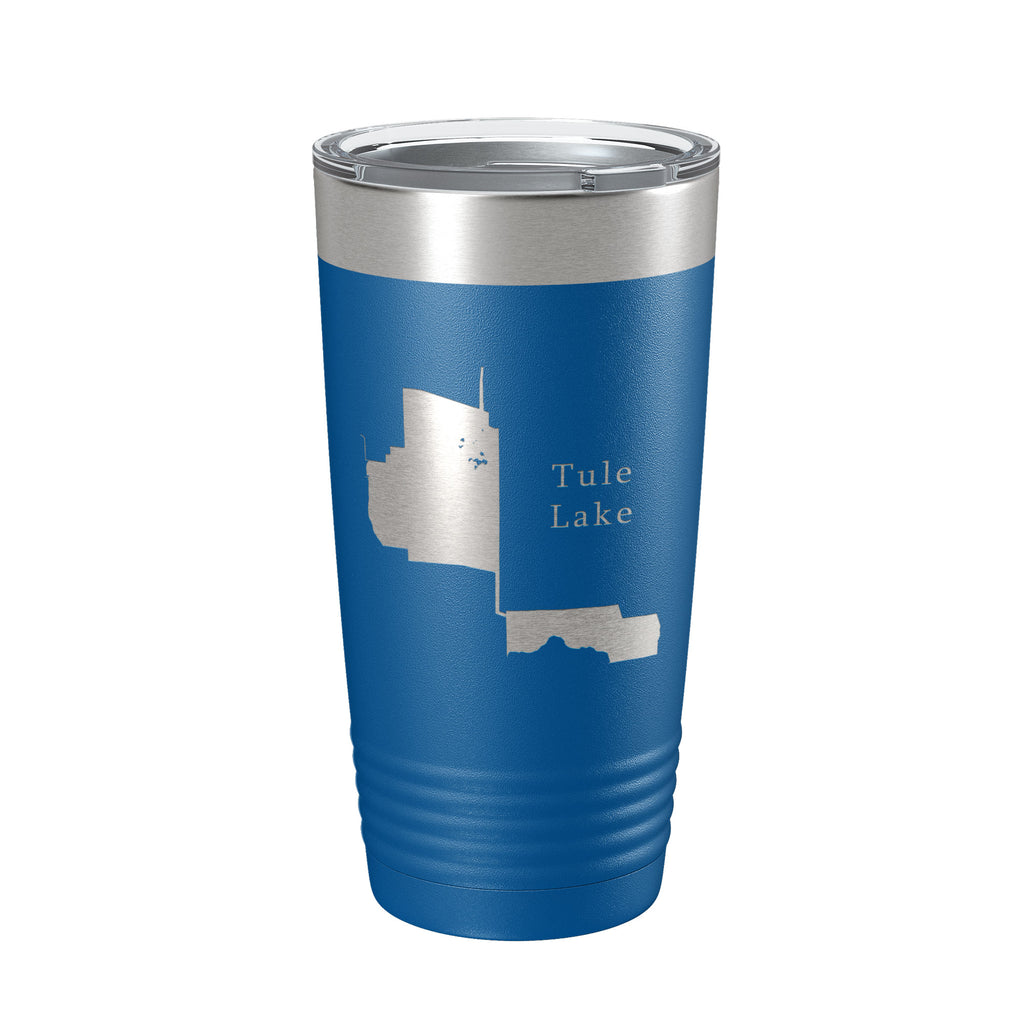 Tule Lake Map Tumbler Travel Mug Insulated Laser Engraved Coffee Cup California 20 oz