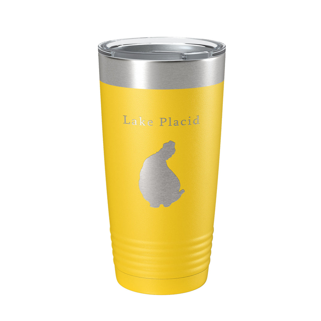 Lake Placid Map Tumbler Travel Mug Insulated Laser Engraved Coffee Cup Florida 20 oz