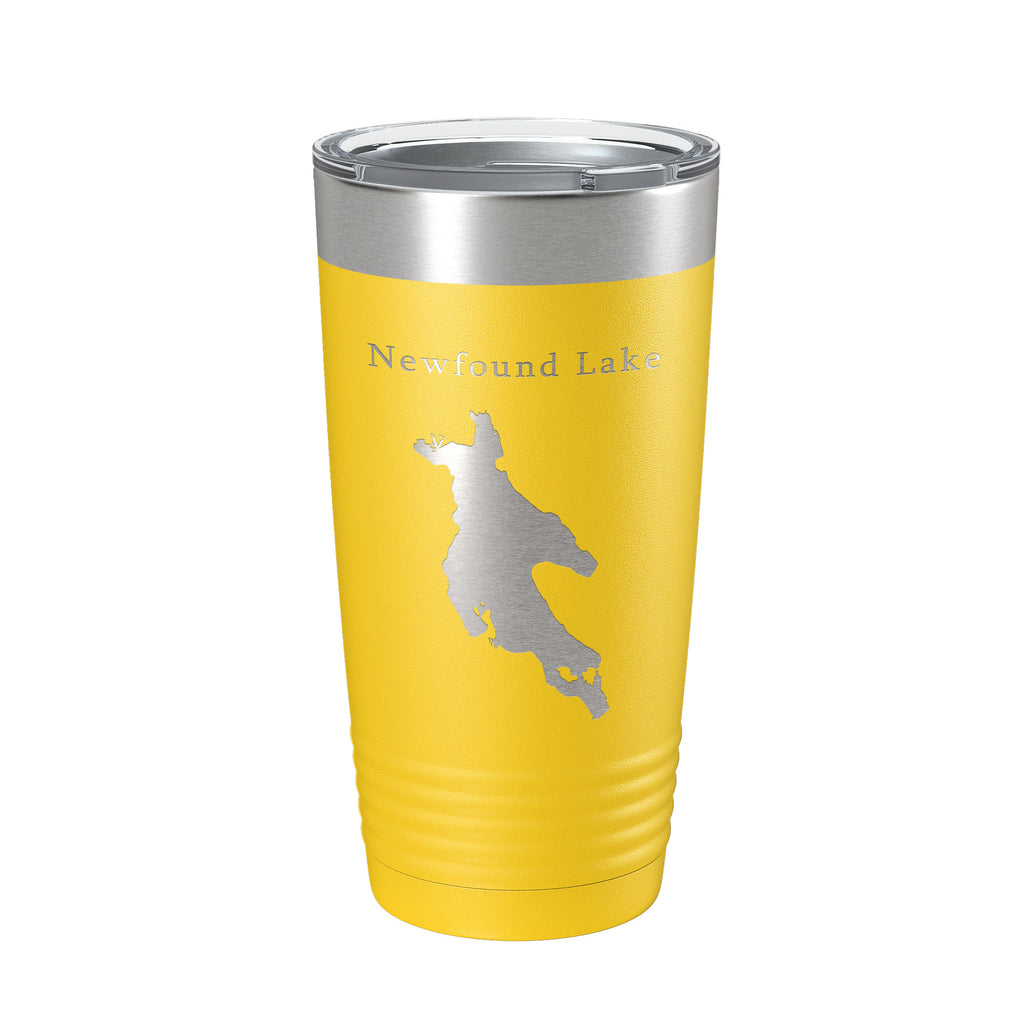 Newfound Lake Map Tumbler Travel Mug Insulated Laser Engraved Coffee Cup New Hampshire 20 oz