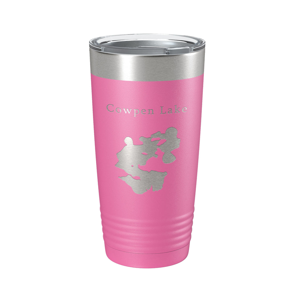 Cowpen Lake Map Tumbler Travel Mug Insulated Laser Engraved Coffee Cup Florida 20 oz