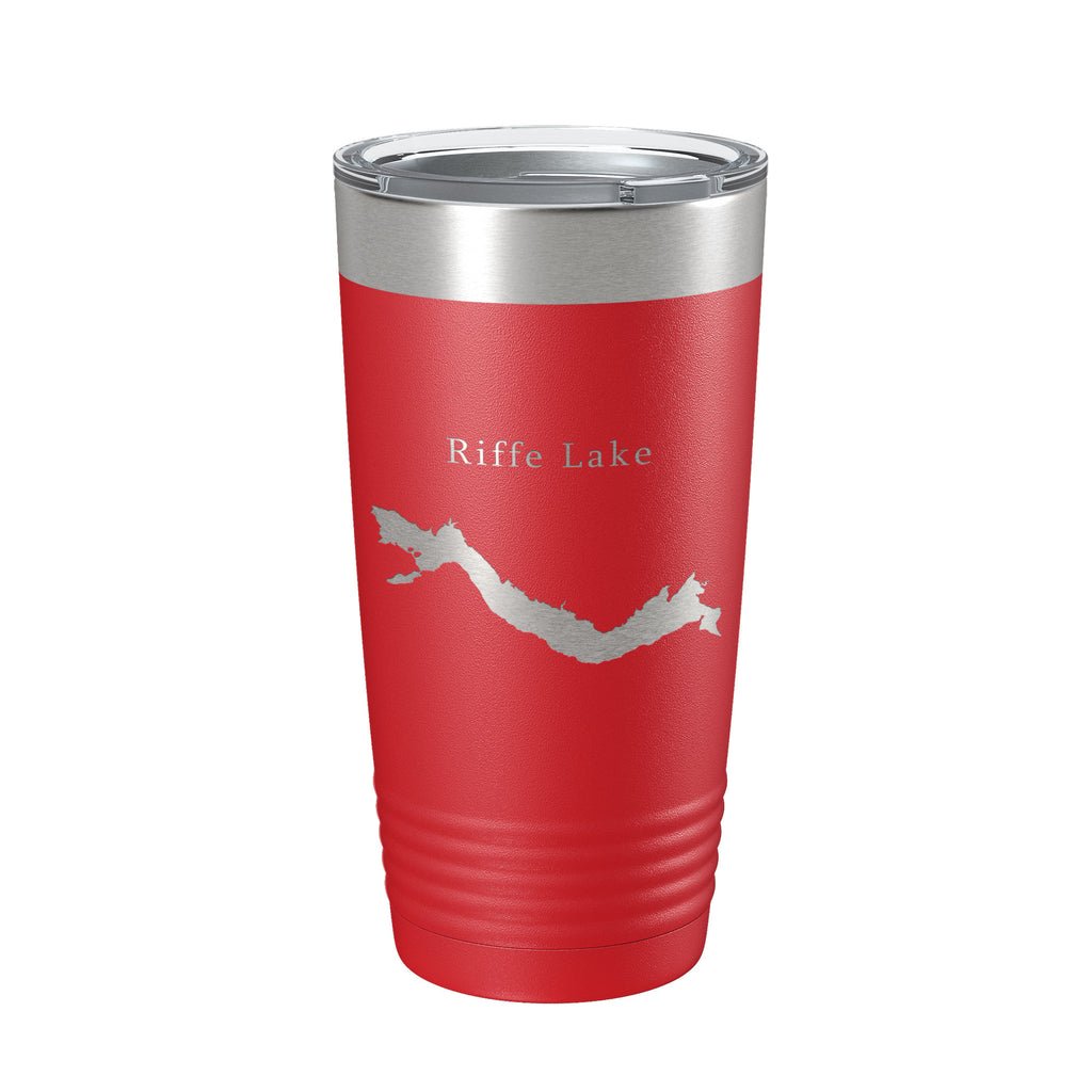 Riffe Lake Map Tumbler Travel Mug Insulated Laser Engraved Coffee Cup Washington 20 oz