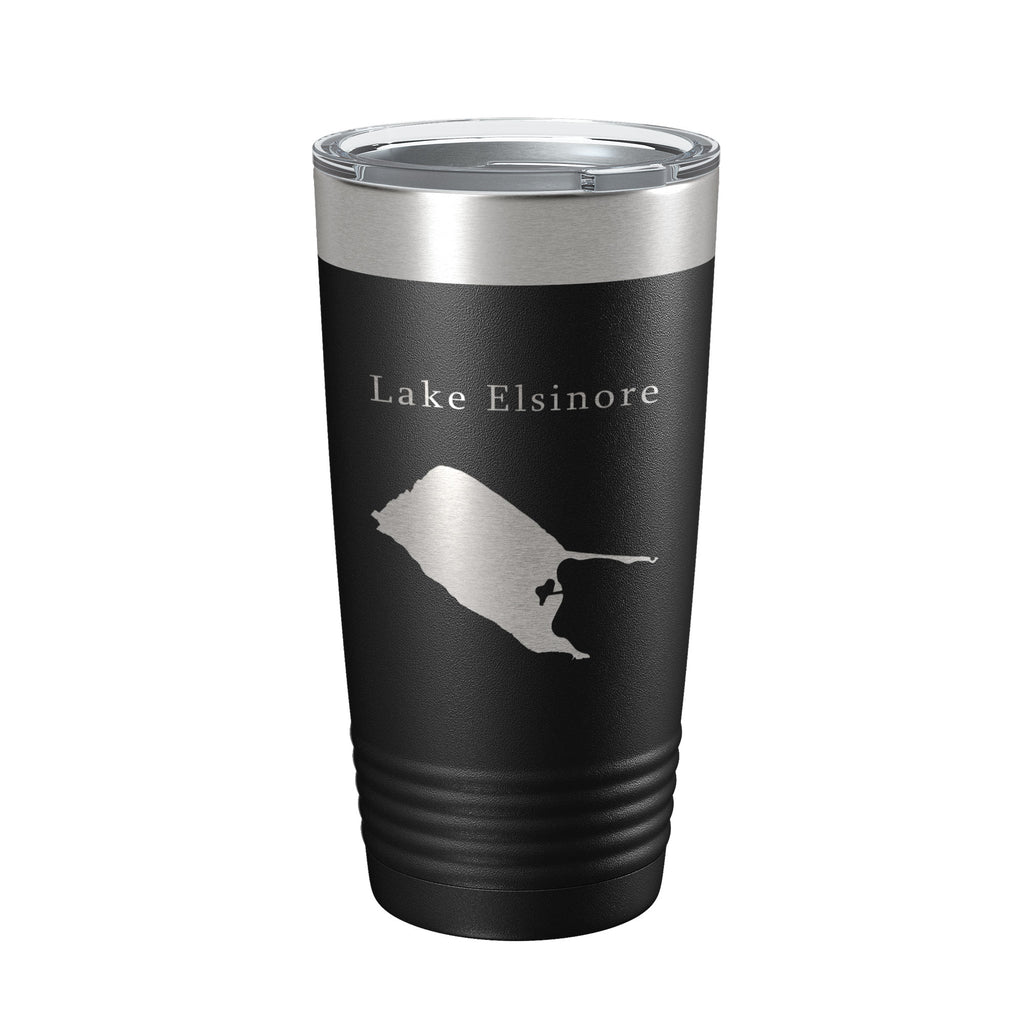 Lake Elsinore Map Tumbler Travel Mug Insulated Laser Engraved Coffee Cup California 20 oz