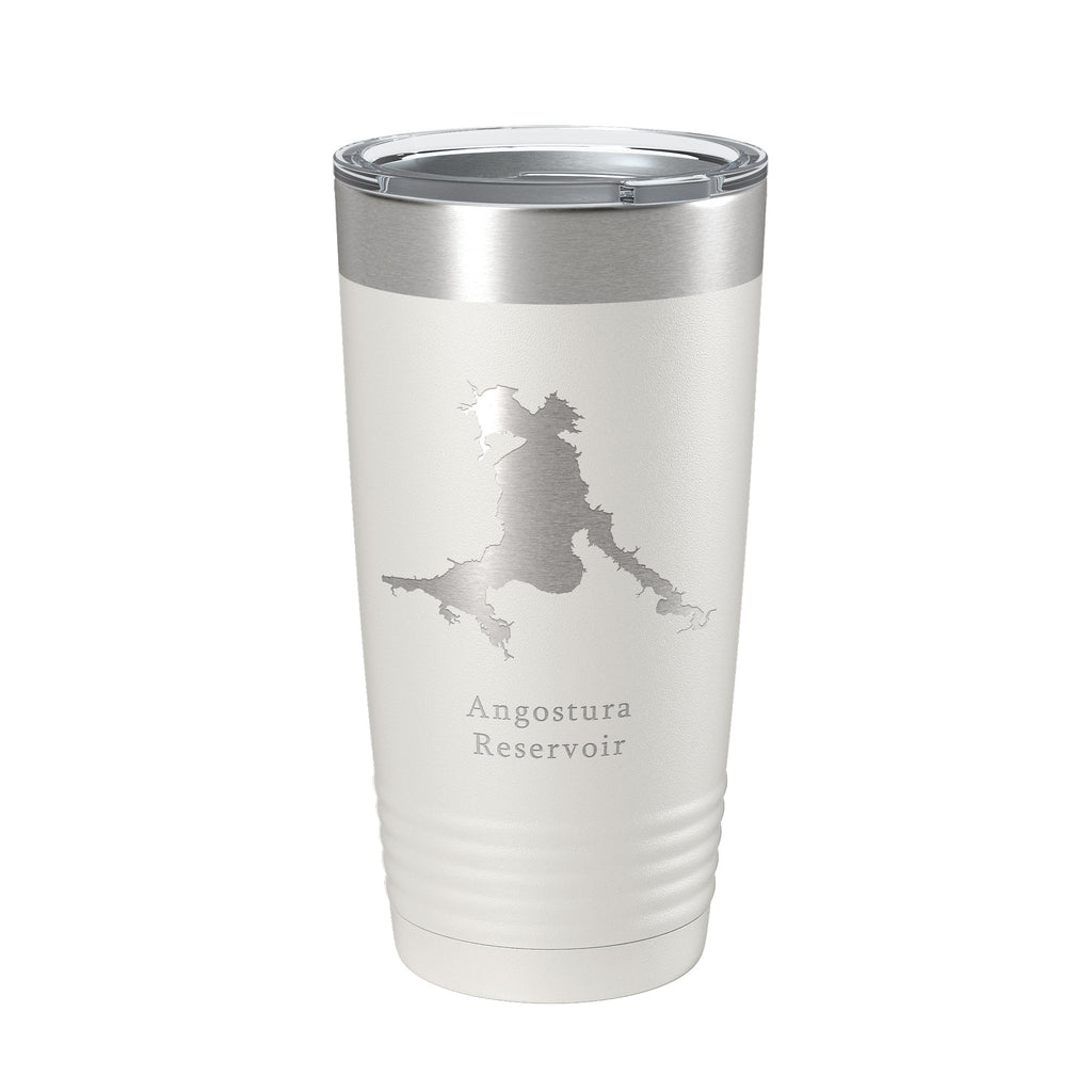 Angostura Reservoir Tumbler Lake Map Travel Mug Insulated Laser Engraved Coffee Cup South Dakota 20 oz