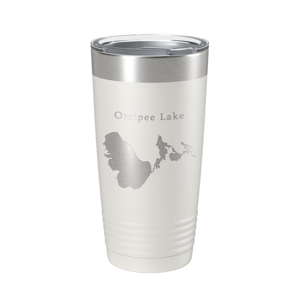 Ossipee Lake Map Tumbler Travel Mug Insulated Laser Engraved Coffee Cup New Hampshire 20 oz