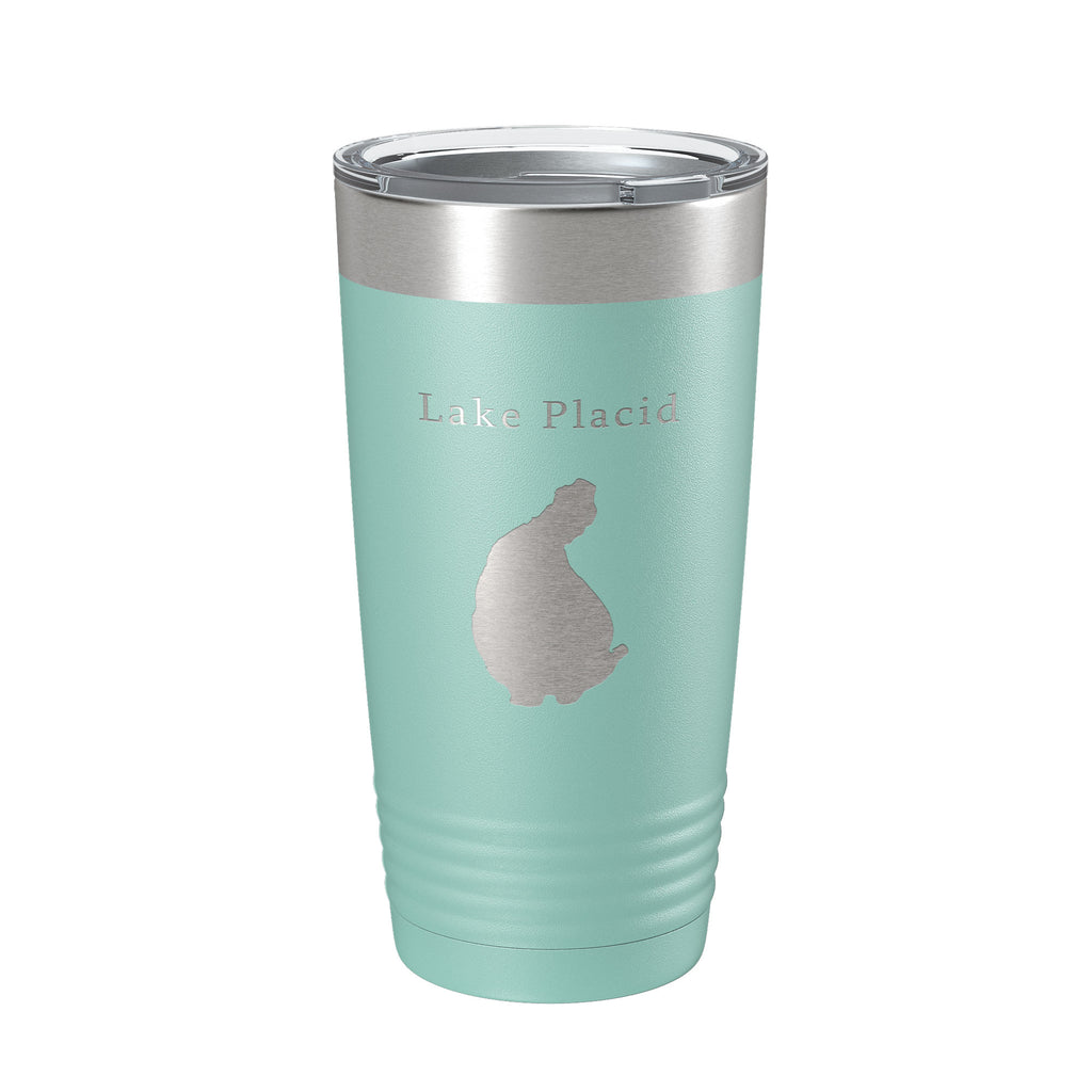 Lake Placid Map Tumbler Travel Mug Insulated Laser Engraved Coffee Cup Florida 20 oz