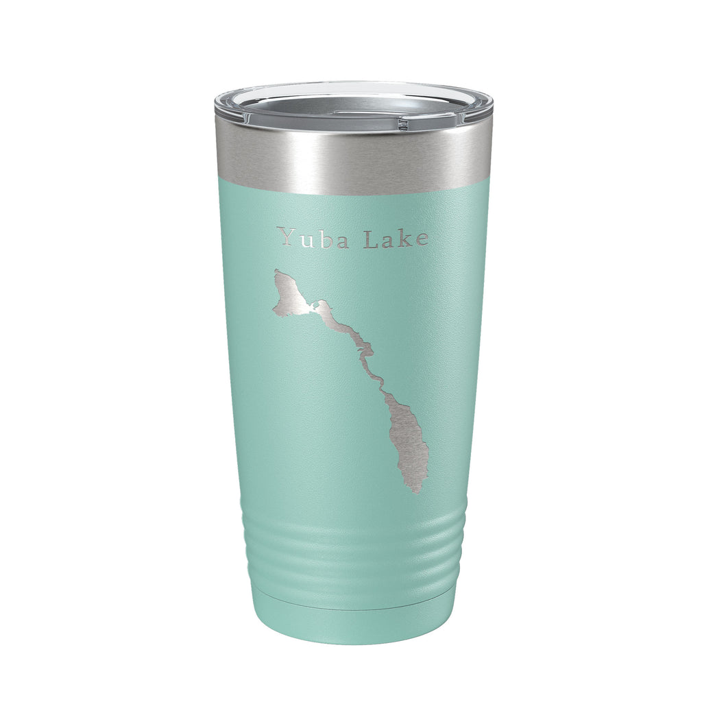 Yuba Lake Sevier Bridge Reservoir Map Tumbler Travel Mug Insulated Laser Engraved Coffee Cup Utah 20 oz