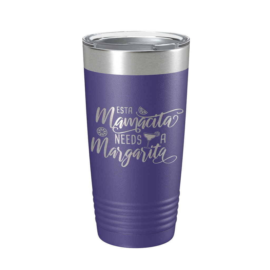 Mamacita Needs A Margarita Tumbler Funny Mom Gift Travel Mug Insulated Laser Engraved Coffee Cup Mother's Day Momma Mama 20 oz