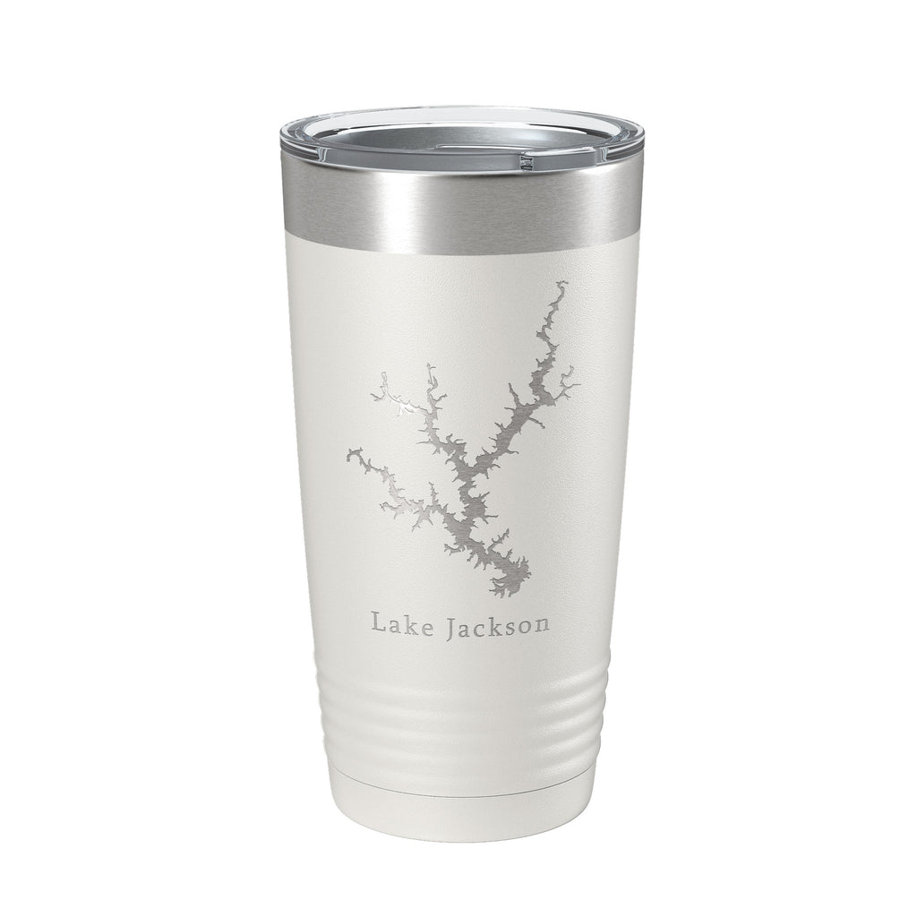 Lake Jackson Map Tumbler Travel Mug Insulated Laser Engraved Coffee Cup Georgia 20 oz