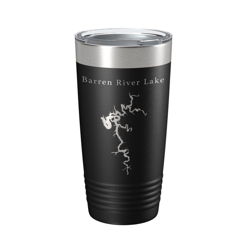 Barren River Lake Map Tumbler Travel Mug Insulated Laser Engraved Coffee Cup Kentucky 20 oz