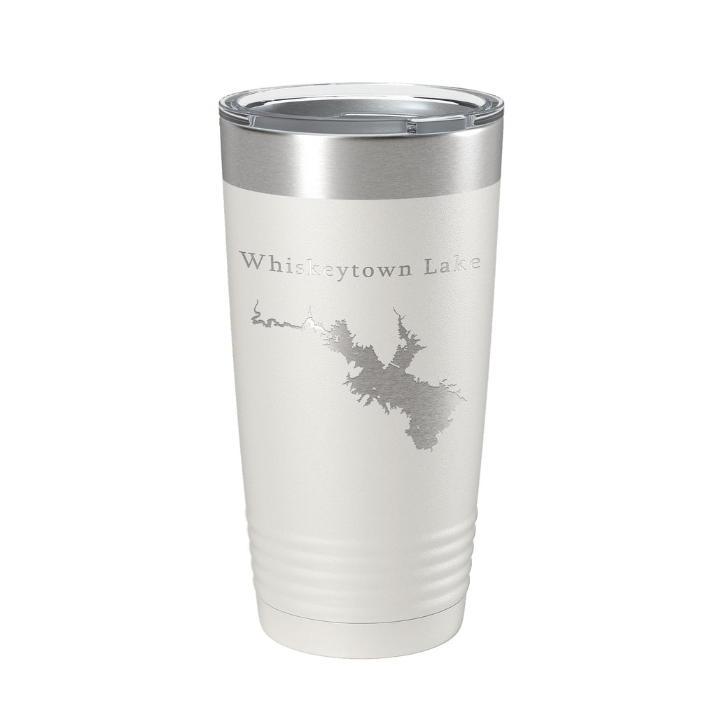 Whiskeytown Lake Map Tumbler Travel Mug Insulated Laser Engraved Coffee Cup California 20 oz