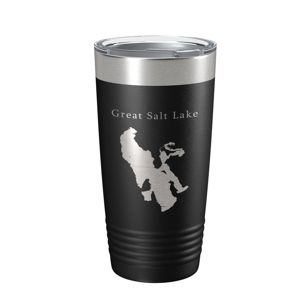 Great Salt Lake Map Tumbler Travel Mug Insulated Laser Engraved Coffee Cup City Ogden Utah 20 oz