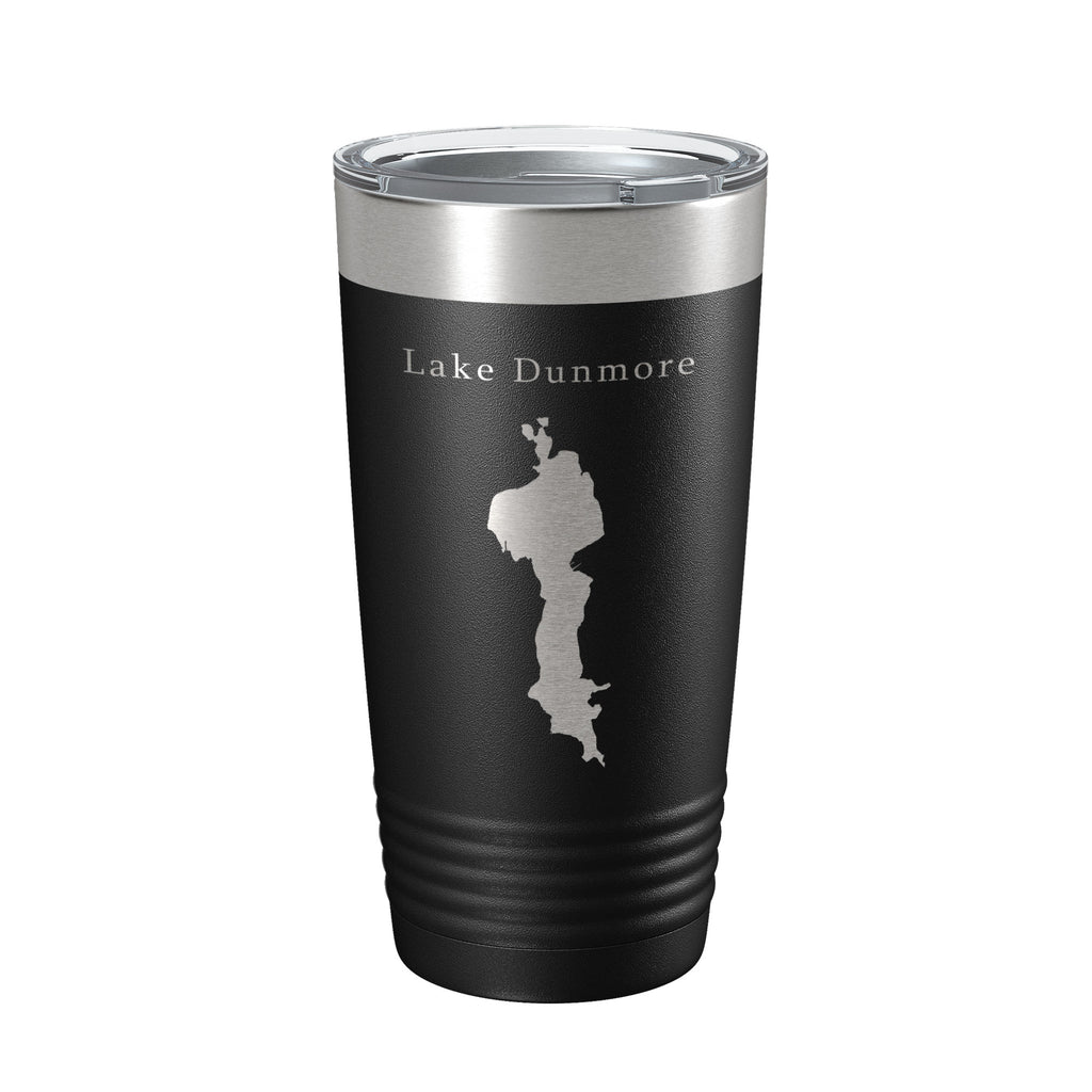 Lake Dunmore Map Tumbler Travel Mug Insulated Laser Engraved Coffee Cup Vermont 20 oz