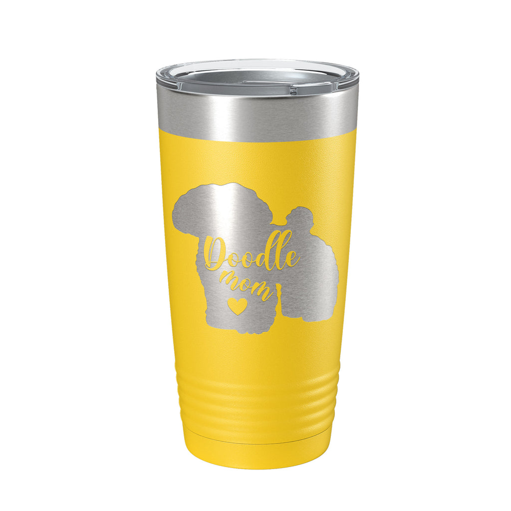 Doodle Mom Tumbler Dog Travel Mug Gift Insulated Laser Engraved Coffee Cup 20 oz