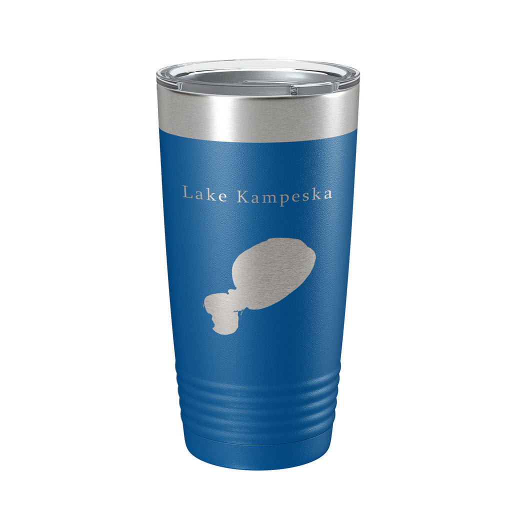 Lake Kampeska Map Tumbler Travel Mug Insulated Laser Engraved Coffee Cup South Dakota 20 oz