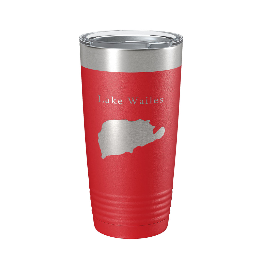 Lake Wailes Wales Map Tumbler Travel Mug Insulated Laser Engraved Coffee Cup Florida 20 oz