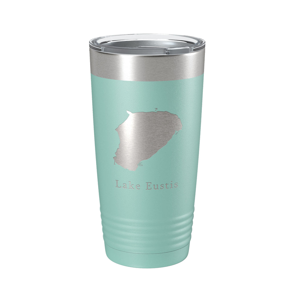 Lake Eustis Map Tumbler Travel Mug Insulated Laser Engraved Coffee Cup Florida 20 oz