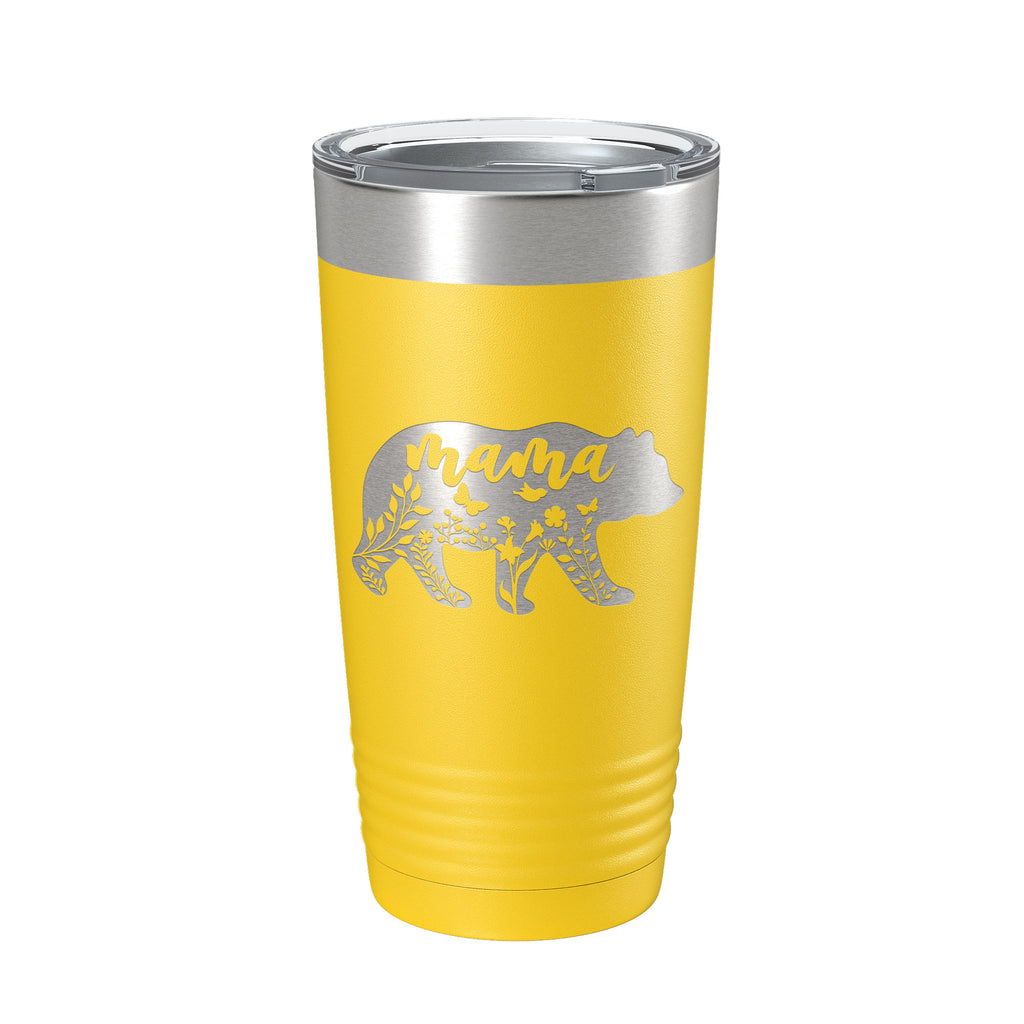 Mama Bear Tumbler Travel Mug Insulated Laser Engraved Coffee Cup Momma Mom Mother's Day Gift Cute 20 oz