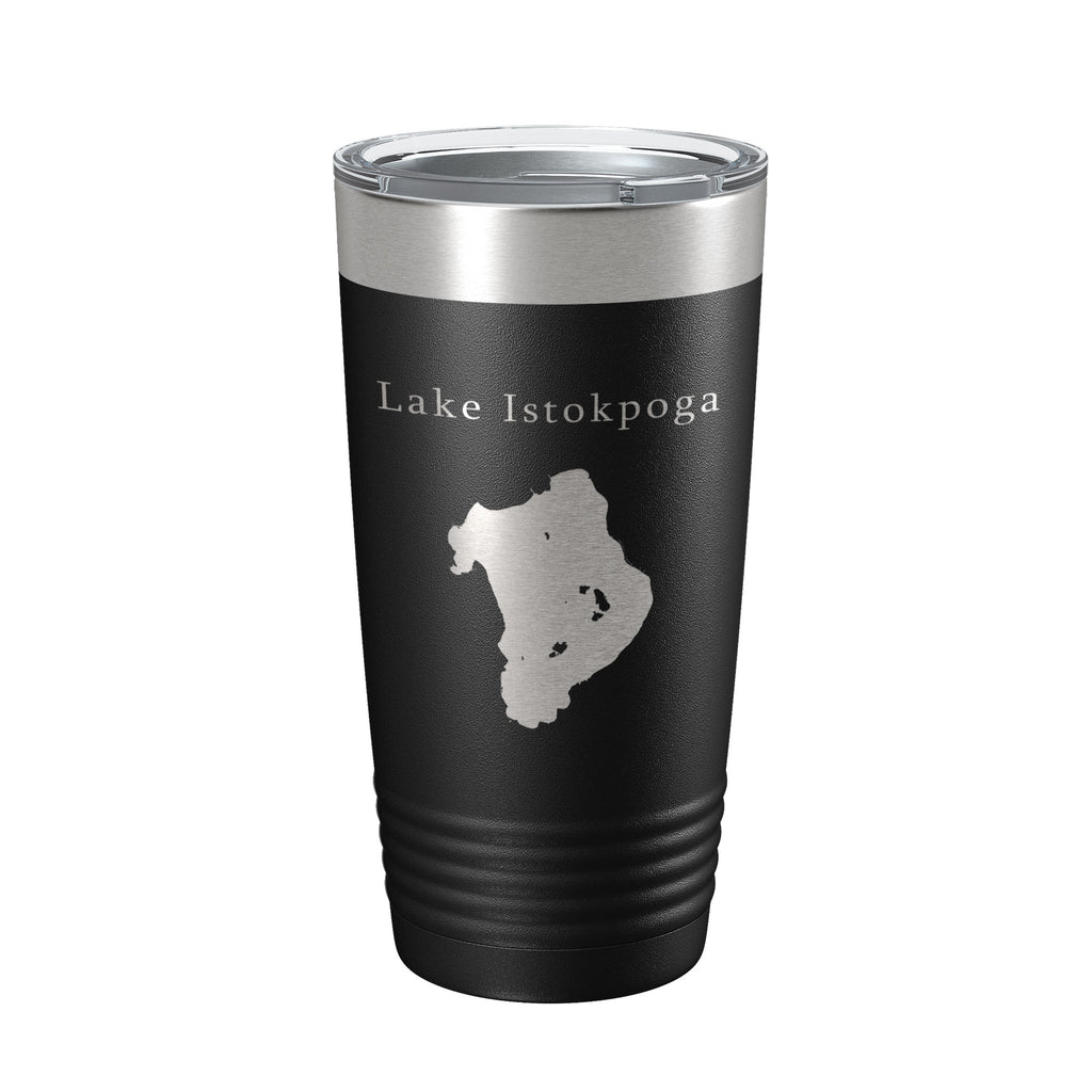 Lake Istokpoga Map Tumbler Travel Mug Insulated Laser Engraved Coffee Cup Florida 20 oz