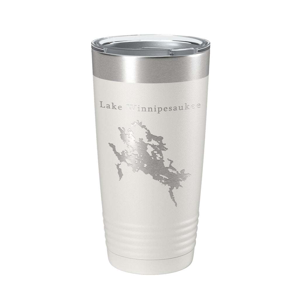 Lake Winnipesaukee Map Tumbler Travel Mug Insulated Laser Engraved Coffee Cup New Hampshire 20 oz