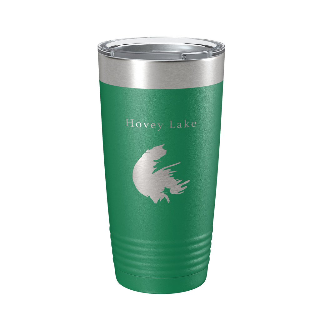 Hovey Lake Map Tumbler Travel Mug Insulated Laser Engraved Coffee Cup Ohio River Indiana 20 oz