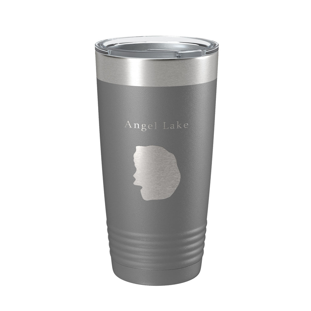 Angel Lake Map Tumbler Travel Mug Insulated Laser Engraved Coffee Cup Nevada 20 oz