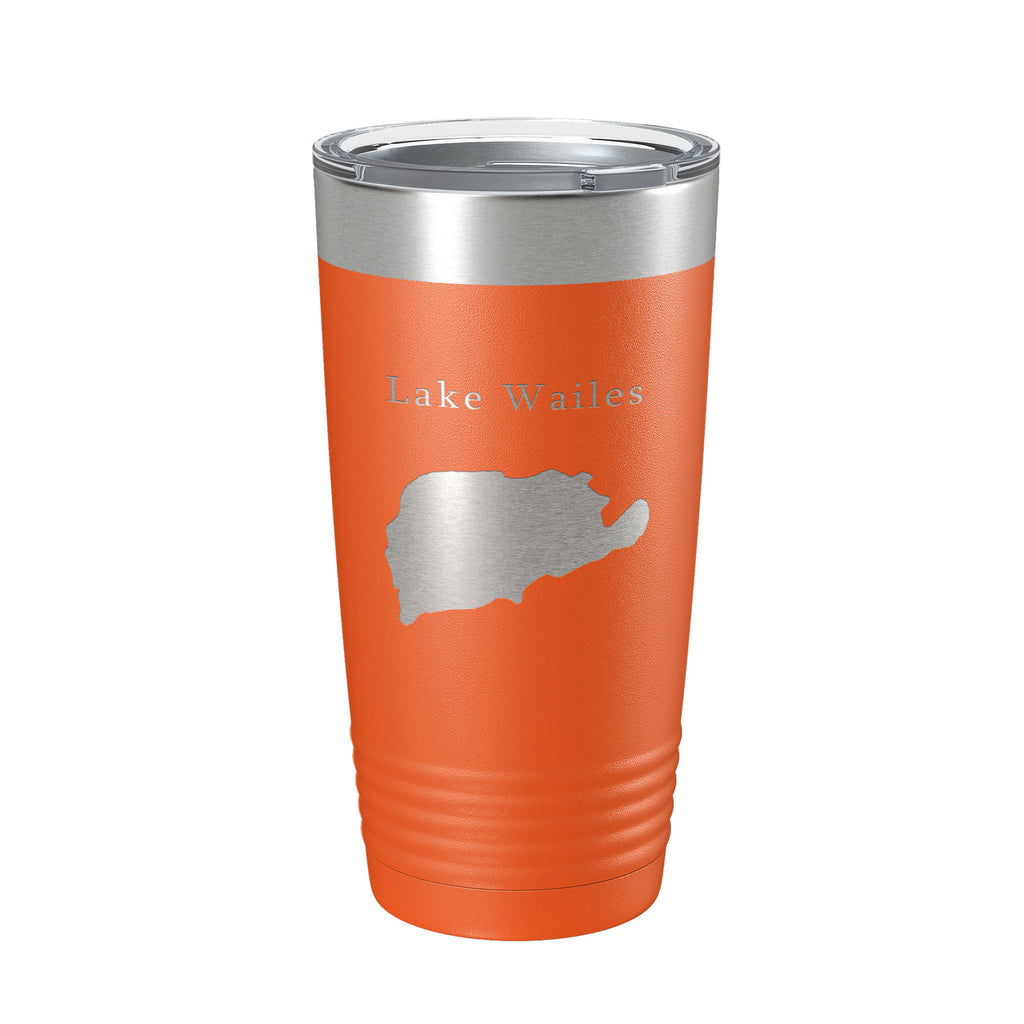 Lake Wailes Wales Map Tumbler Travel Mug Insulated Laser Engraved Coffee Cup Florida 20 oz