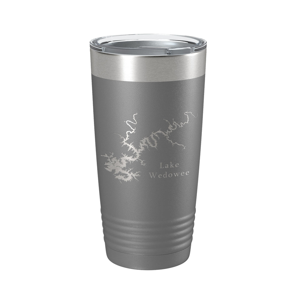 Lake Wedowee RL Harris Map Tumbler Travel Mug Insulated Laser Engraved Coffee Cup Alabama 20 oz