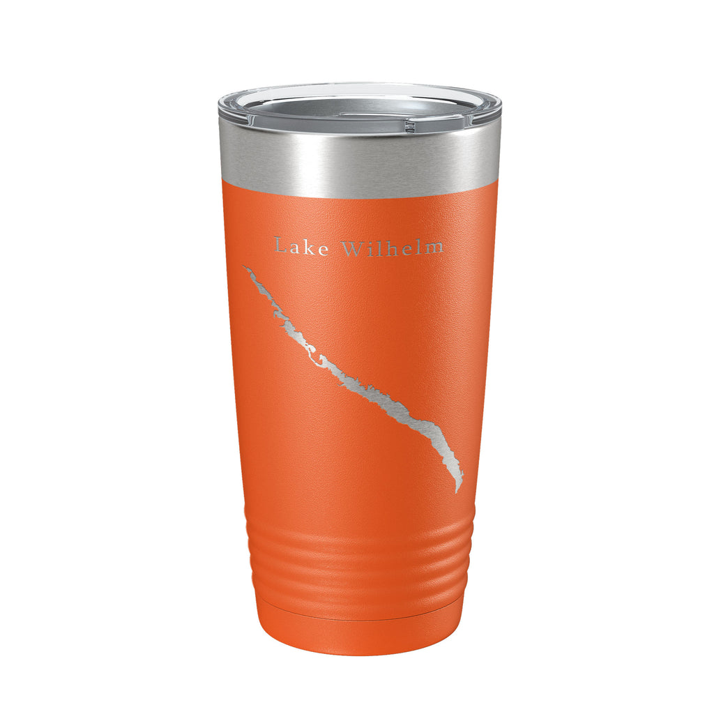 Lake Wilhelm Map Tumbler Travel Mug Insulated Laser Engraved Coffee Cup Pennsylvania 20 oz