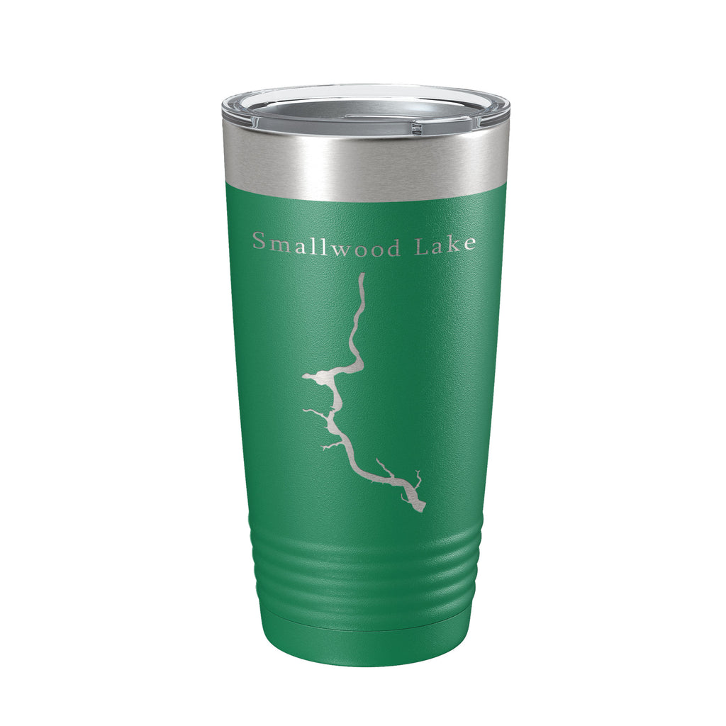 Smallwood Lake Tittabawassee Map Tumbler Travel Mug Insulated Laser Engraved Coffee Cup Michigan 20 oz